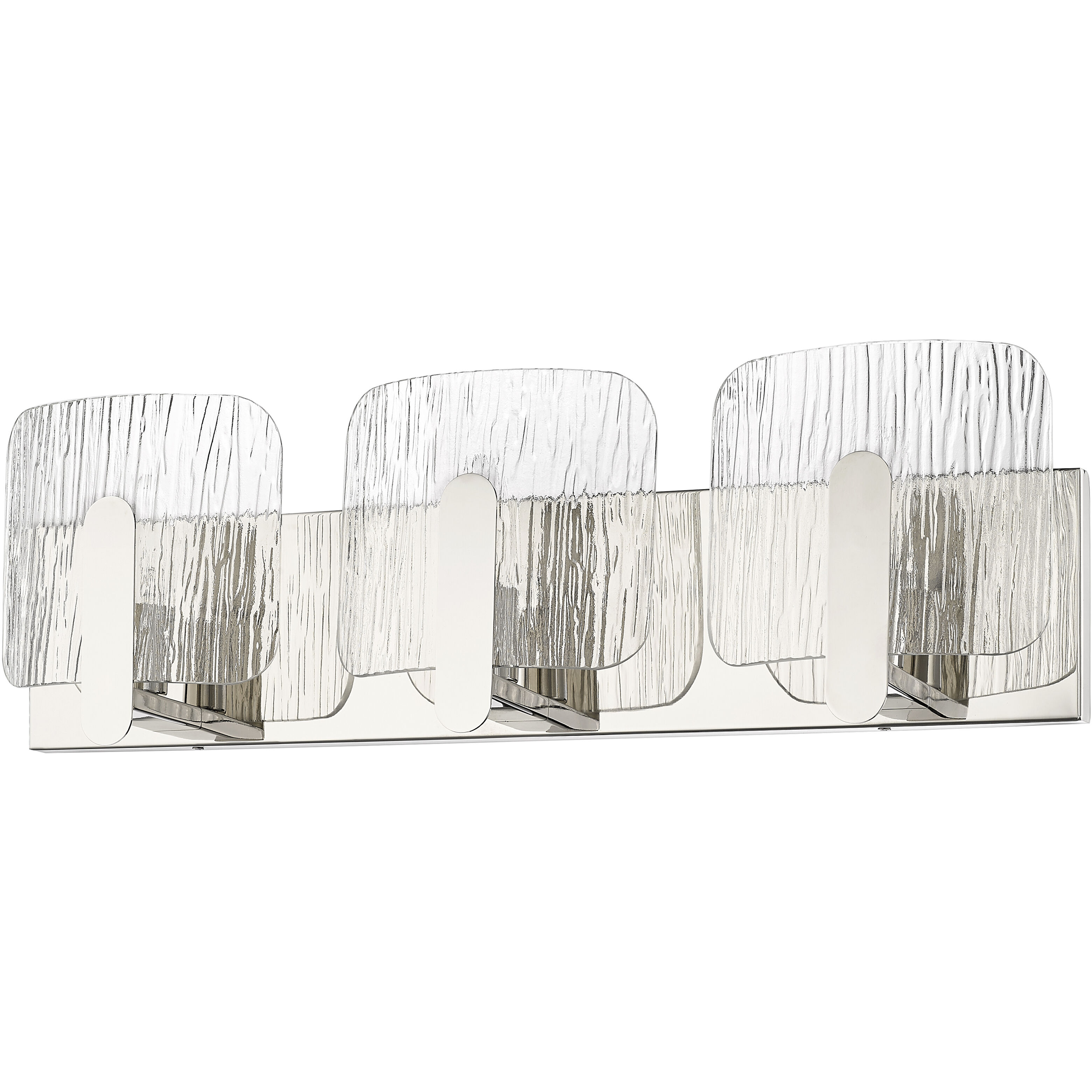 Rimini 3 Light 24 inch Polished Nickel Bathroom Vanity Light Wall Light